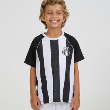 Imagem de Camisa Santos Mosaico Infantil, Tam 04