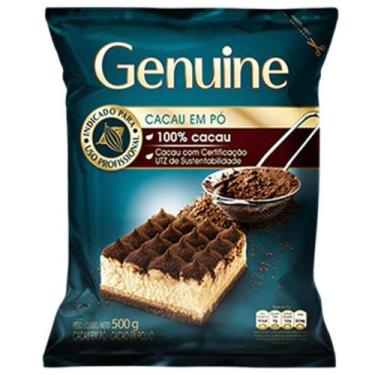 Imagem de Chocolate Em Pó 100% Cacau Genuine 500g Intensidade E Qualidade Para S