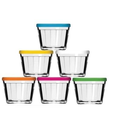 Imagem de Conjunto de 12 potes de armazenamento American Glass Bowls 150 ml