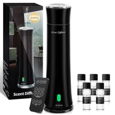 Imagem de Kit inicial de difusor de perfume de hotel – cobertura de 1500 metros quadrados, difusor de óleo essencial de plástico premium, difusor sem água para casa, hotel, escritório, 5 óleos essenciais de