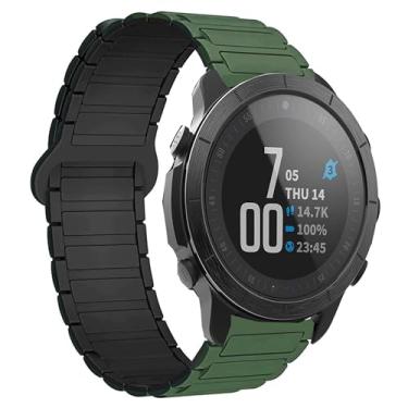 Imagem de Lamshaw Pulseira esportiva de silicone de liberação rápida compatível com smartwatch Wahoo ELEMNT Rival, Onesize, Nylon, Sem Pedra Preciosa