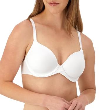 Imagem de Maidenform Sutiã feminino One Fab Fit Modern Demi Underwire, Branco, 38C