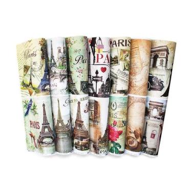 Imagem de Papel Com Estampa Tex Papel Coleção Paris 1 Ref C19