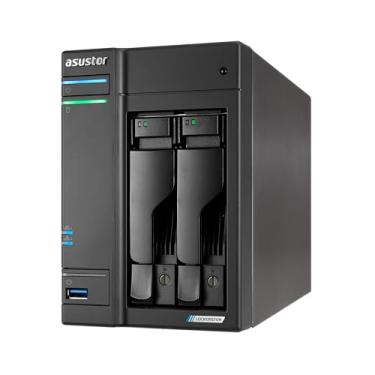 Imagem de Asustor Lockerstor 2 Gen2+ AS6702T v2 2 Bay NAS Storage, CPU Intel Quad-Core 2.0GHz, duas portas 5GbE, 4 GB RAM DDR4, 4 slots SSD M.2, HDMI, armazenamento conectado à rede (sem disco)