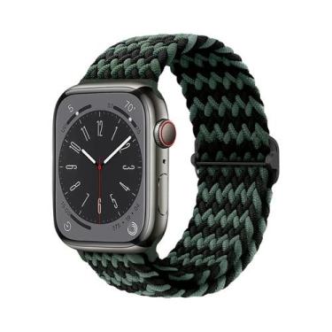 Imagem de Pulseira De Elástico Trançado Solo Loop Para Apple Watch De 45mm 44mm 