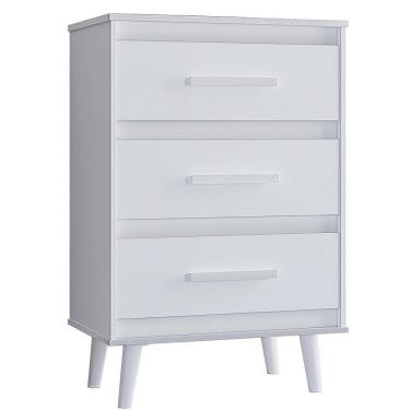 Imagem de Comoda 3 Gavetasavetas 61 Cm Mila Branco Mobbs