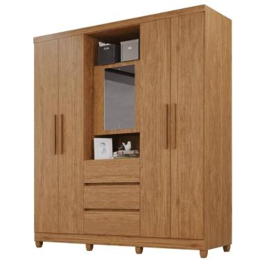 Imagem de Guarda-roupa De Casal Giga 5 Portas 3 Gavetas