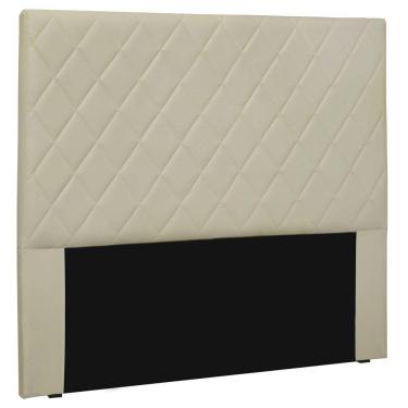 Imagem de Cabeceira Estofada Box Casal Queen Size Esmeralda 160cm Bege