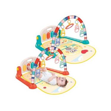 Imagem de Tapete Ginásio de Atividades Para Bebê Piano Lumi Maxi Baby - Verde