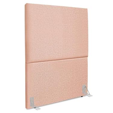 Imagem de Cabeceira Solteiro 100 Cm Com Frame Luna Linho Rose Artte Rose