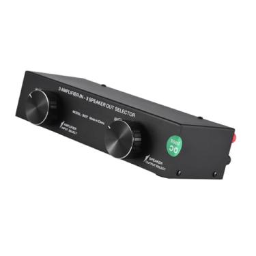 Imagem de RiToEasysports Chave Seletora de Alto-falante 3 Entradas 3 Saídas 300 W Power Switcher para Home Theater, Divisor de Amplificador de Caixa de Aço Com Sinal Limpo e Configuração Plug-and-play
