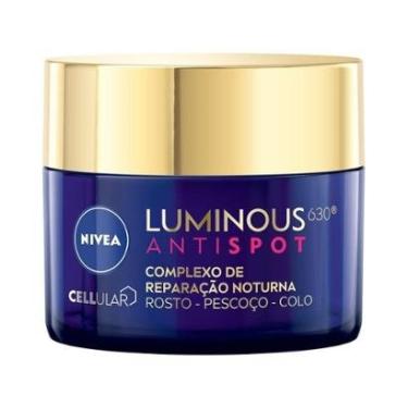 Imagem de Creme Hidratante Facial Nivea Complexo de Reparação Noturna Luminous Antispot Ácido Hialurônico 50ml-Feminino