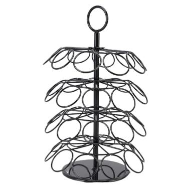 Imagem de Rack de Cápsulas Café Organizador Armazenamento Sacos Design em Camadas Economia Espaço Auxiliar Organizado para Mesa Tr