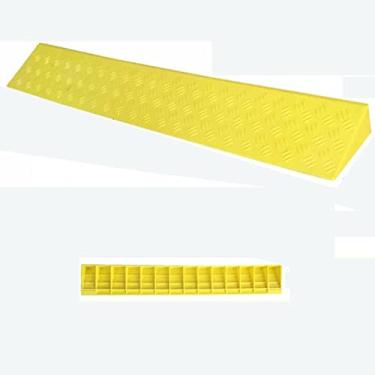 Imagem de Rampa de limiar de elevação de 2,5 cm - 8,9 cm, rampa de meio-fio interna, rampa de freio antiderrapante para garagem, rampa de carregamento portátil para cadeira de rodas, scooter, varrer (cor: B