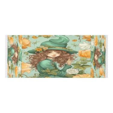 Imagem de Wassud Capa de lavadora e secadora de roupas de menina com chapéu e flores, protetor de lavadora com sacos de armazenamento, capa de geladeira à prova de poeira com bolsos para lavanderia doméstica