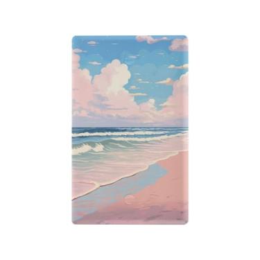 Imagem de Wassud Placa de cobertura de interruptor de luz, capas de tomada decorativas, placa de parede para tomadas elétricas, verão, lindas praias, saídas duplex, capas