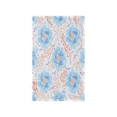 Imagem de Wassud Flores aquarela interruptor de luz placa decorativa para tomada placa de parede para tomadas elétricas em branco 4,53 x 2,76 polegadas