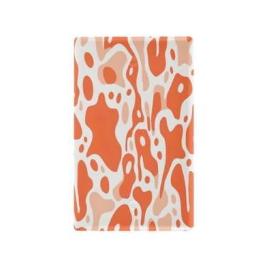 Imagem de Wassud Placa de cobertura de interruptor de luz com estampa de pontos abstratos, capas de tomada de interruptor único, placa de parede, decoração de casa, sala de estar, quarto, decoração