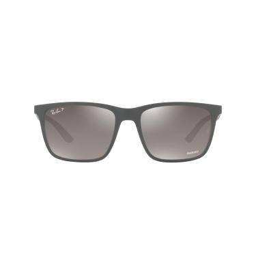 Imagem de Óculos de Sol Ray-Ban Polarizado 0RB4385 60175J Tam 58 / Cinza Fosco - Lentes Cinza Espelhado