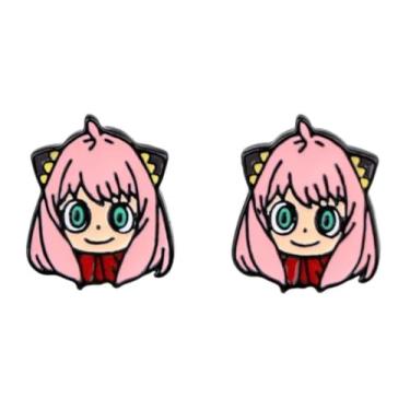 Imagem de Spy X Family SPY × Family Anya Waku Waku!! Anime, mangá, brincos de orelha, fofos, kawaii, cosplay, Esmalte, Esmalte