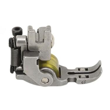 Imagem de Alomejor Acessórios para Máquinas de Costura, Calcador de Roda de Borracha, Calcador de Rolo de Aço Inoxidável para Reparo e Substituição de Máquinas de Costura Industriais