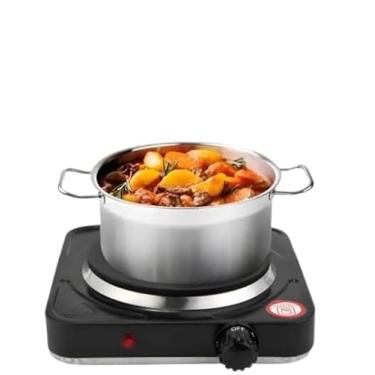 Imagem de Fogão Elétrico Cooktop Uma Boca Portátil Mesa Pesca Camping Preto 220v