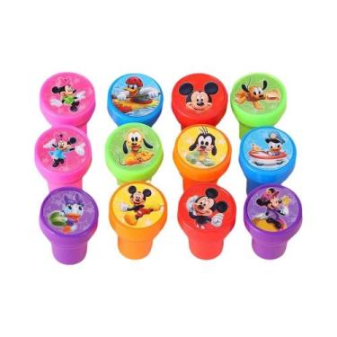 Imagem de Carimbos Mickey E Minnie Mouse Para Crianças, 12 a 36 Peças, Lembranci