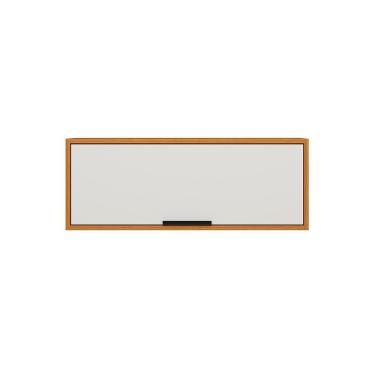 Imagem de Armário Aéreo Geladeira 1 Porta 80cm Ravena Freijo Uv Off Acetinado - Ssx Multicoisas