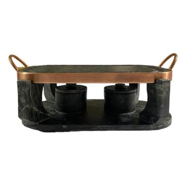 Imagem de Chapa Oval De Pedra Sabão Gourmet Fondue Grande 31 Cm