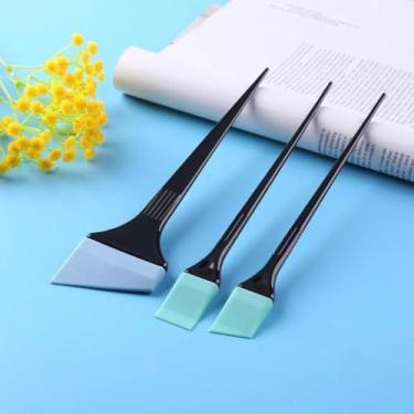 Imagem de Conjunto de 6 pincéis de coloração de cabelo, incluindo escovas de cuidados com o cabelo, ferramentas profissionais de cabeleireiro e um pente de coloração fácil de limpar