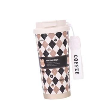 Imagem de Generic Copo térmico de viagem em aço inoxidável, compacto e com grande capacidade, com alça, ideal para atividades ao ar livre, viagens e acampamentos.