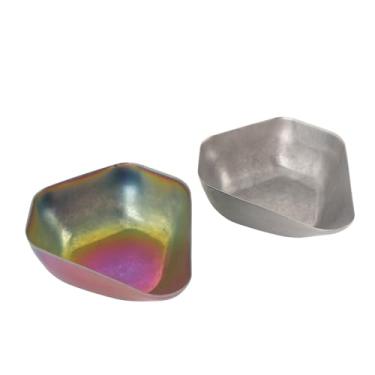 Imagem de Cryfokt Copo Doseador de Grãos de café Em Aço Inoxidável, Bandeja de Pesagem Precisa para Entusiastas do café, Conjunto de Dosagem para Barista Doméstico, 2 Peças