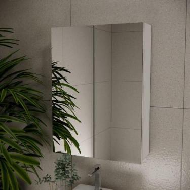 Imagem de Espelheira De Banheiro Nature 60cm Estilare Esp4007 Branco Ls - ESTILA