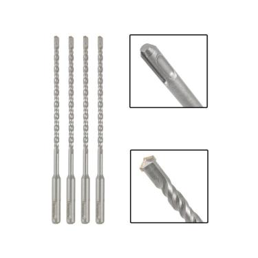 Imagem de Jogo 4 Brocas Sds Plus 8X310 Mm Aço Carbono Tungstênio