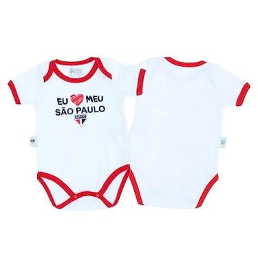 Imagem de Body Bebê São Paulo Frase Eu Amo Meu São Paulo Oficial