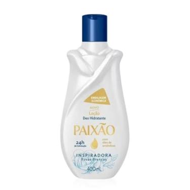 Imagem de Loção Deo Hidratante Paixão Inspiradora Rosas Brancas Com Óleo de Amêndoas, 24h de Hidratação, 400mL, Mantém a Pele Macia e Perfumada