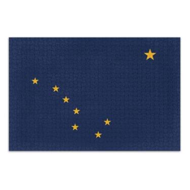 Imagem de Alaska Flag Puzzles for Adults, Adult Puzzles 1000 Pieces, Interlock Perfectly, Home Decor Gift Party for Men Women