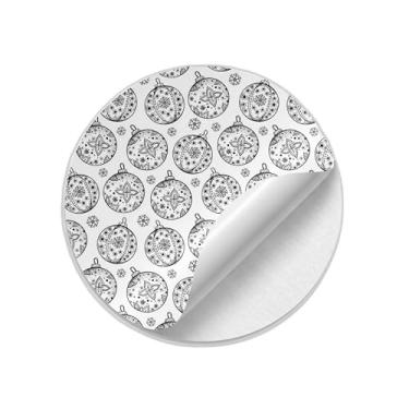 Imagem de Ladrilho Decorativo de Cerâmica Natalino Preto e Branco