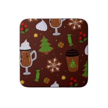 Imagem de Ladrilho Decorativo de Cerâmica Com Estampa Padrão De Natal