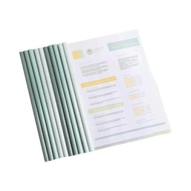 Imagem de Pastas De Documentos Transparentes A4 10pcs Materiais De Escritório Or