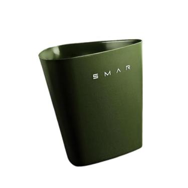 Imagem de YWJLQH Lixeira decorativa, leve e para uso doméstico na sala de estar, cozinha, banheiro e quarto, Verde