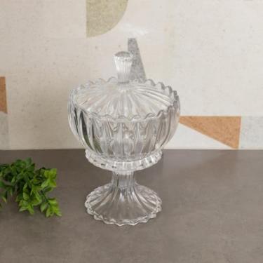 Imagem de WOLFF - Potiche de corativo Cristal de Chumbo C/Pé Geneva 17x25cm