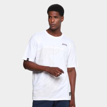 Imagem de Camiseta NBA Los Angeles Lakers Mitchell & Ness Masculina, Off white, 