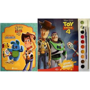 Imagem de Kit de livros infantis: coleção aquarela toy history + historias para 