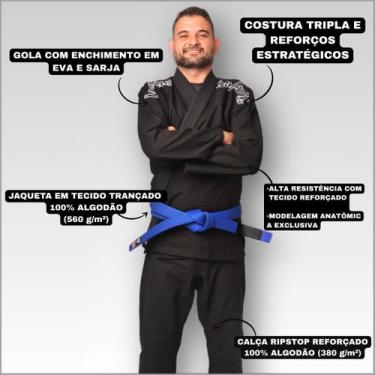 Imagem de Kimono Jiu Jitsu Preto Invictus Classic, A1