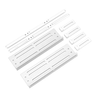 Imagem de Fabater Pedais de Liga de Alumínio Ajustáveis ​​para Carro RC para SCX10 1/8 1/10 Crawler, Proteção Lateral Anticolisão para Condições Extremas, 2 Pedais 2 Barras Laterais 16 Parafusos para (Prata)