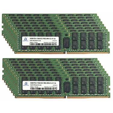 Imagem de Adamanta Atualização de memória de servidor de 512 GB (16 x 32 GB) para Lenovo ThinkServer RD550 DDR4 2133MHz PC4-17000 ECC Chip registrado 2Rx4 CL15 1.2V DRAM