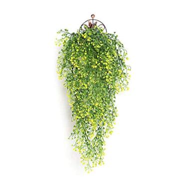 Imagem de Zopsc Parede Realista Pendurado Almirantado Salgueiro Decorativo para Escritório Sala de Estar 77cm Plástico Verde Ambiente (#1)