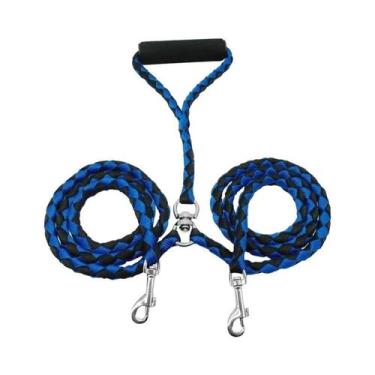 Imagem de Coleira Dupla De 1,4m Com Rotação De 360 Graus, Coleira De Nylon Duráv
