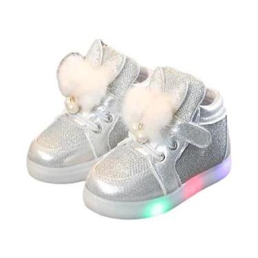 Imagem de Tênis LED Luminosa Para Meninas, Sapatos Infantis Brilhantes Com Sola 